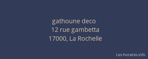 gathoune deco