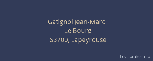 Gatignol Jean-Marc
