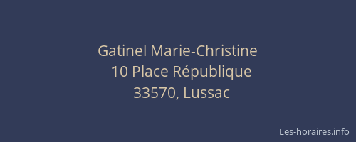 Gatinel Marie-Christine