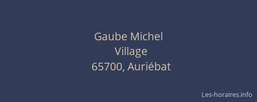 Gaube Michel