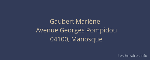 Gaubert Marlène