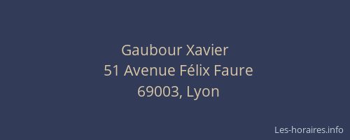 Gaubour Xavier