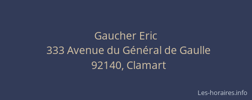 Gaucher Eric