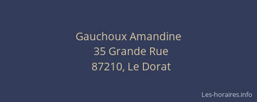Gauchoux Amandine