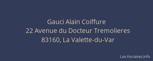 Gauci Alain Coiffure