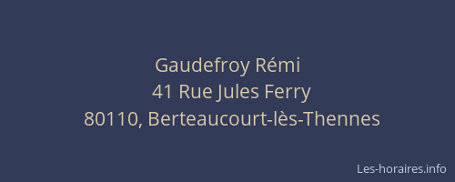 Gaudefroy Rémi