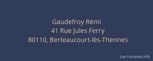 Gaudefroy R&eacute;mi