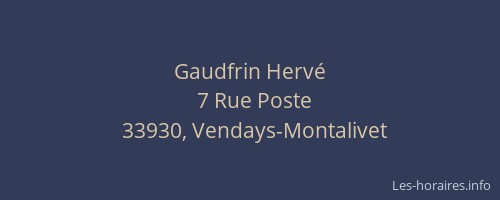 Gaudfrin Hervé