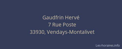 Gaudfrin Herv&eacute;
