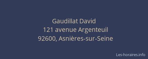 Gaudillat David