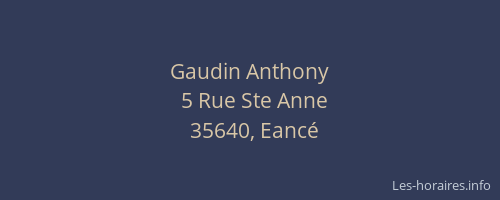 Gaudin Anthony