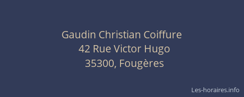 Gaudin Christian Coiffure