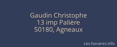 Gaudin Christophe