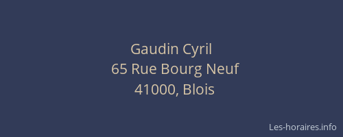 Gaudin Cyril