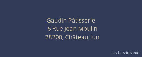 Gaudin P&acirc;tisserie