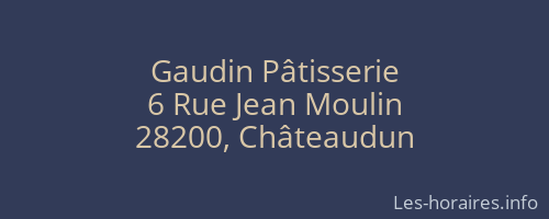 Gaudin Pâtisserie