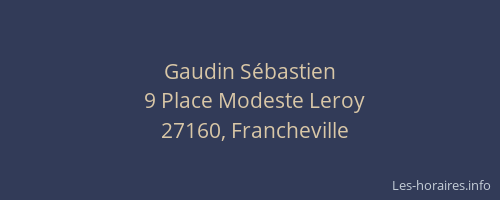 Gaudin S&eacute;bastien