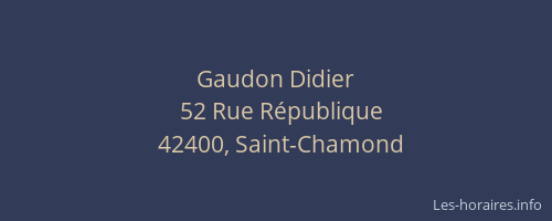 Gaudon Didier
