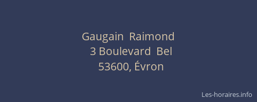 Gaugain  Raimond