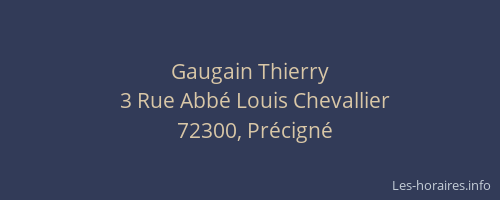 Gaugain Thierry