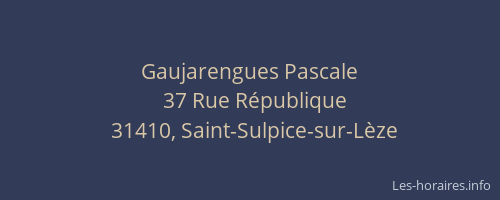 Gaujarengues Pascale