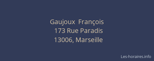 Gaujoux  François