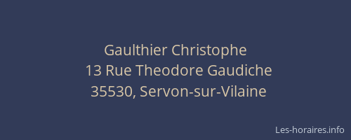 Gaulthier Christophe