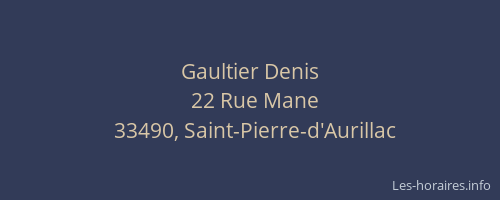 Gaultier Denis