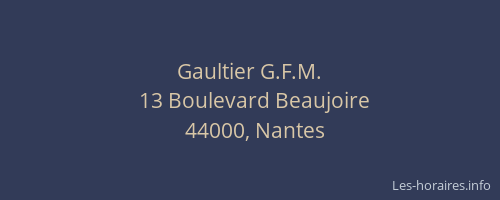 Gaultier G.F.M.