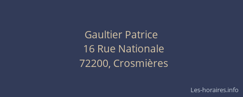 Gaultier Patrice
