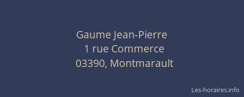 Gaume Jean-Pierre