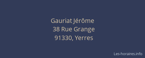 Gauriat Jérôme