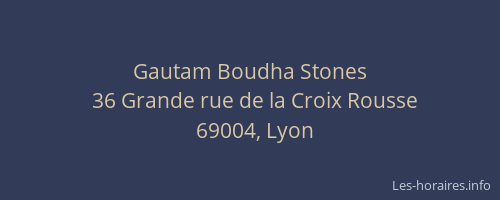 Gautam Boudha Stones