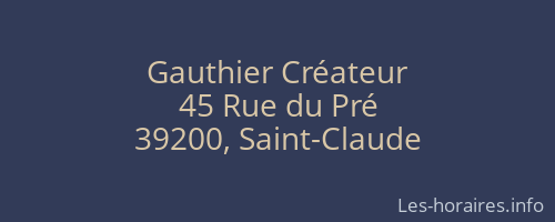 Gauthier Créateur