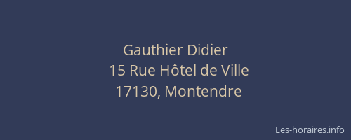 Gauthier Didier