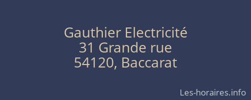 Gauthier Electricité