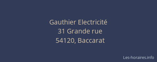 Gauthier Electricité