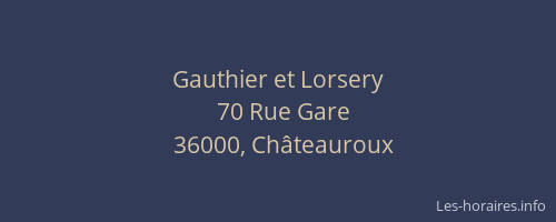 Gauthier et Lorsery
