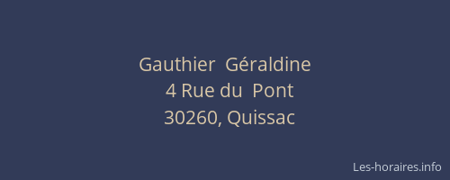 Gauthier  Géraldine