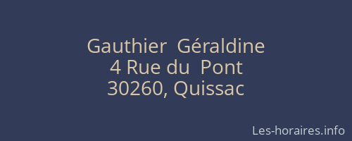 Gauthier  Géraldine
