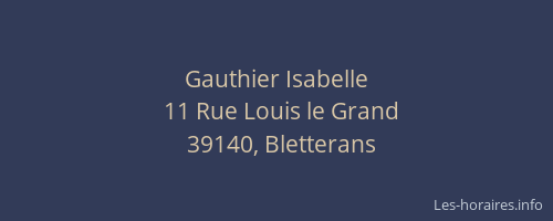 Gauthier Isabelle