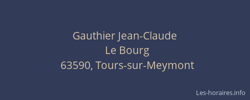 Gauthier Jean-Claude