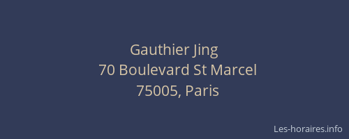 Gauthier Jing