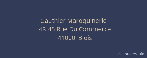 Gauthier Maroquinerie