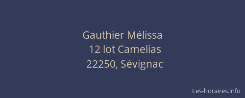 Gauthier M&eacute;lissa