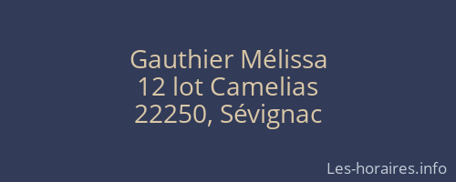 Gauthier Mélissa