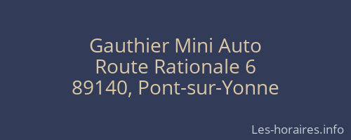 Gauthier Mini Auto