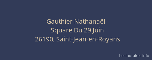 Gauthier Nathana&euml;l