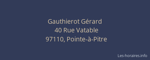 Gauthierot G&eacute;rard