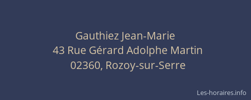 Gauthiez Jean-Marie